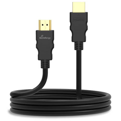 Cavo di collegamento Media Range HDMI ad alta velocità con Ethernet contatti dorati 18 Gbit/s 1,8mt  – MRCS156