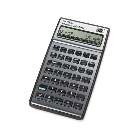 Calcolatrice professionale HP 17bII+ con oltre 250 funzioni – grigio HP-17BIIPLUS/UUZ