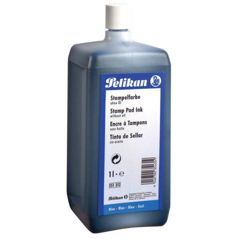 Inchiostro per timbri senza olio Pelikan bottiglia 1 litro nero 100436067