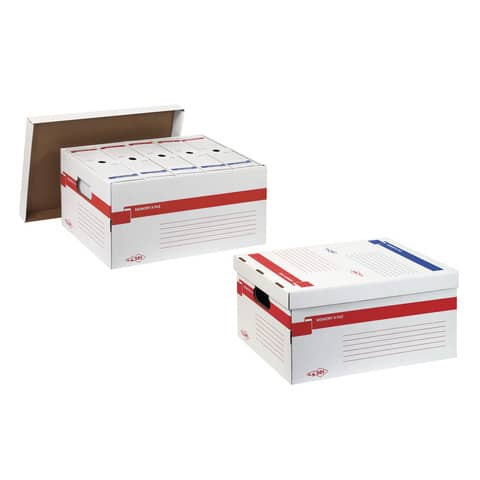 Scatola archivio Sei Rota Memory X File 56×37 cm dorso 27,5 cm bianco 673200