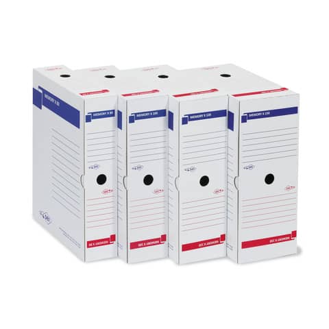 Scatola archivio Sei Rota Memory X 120 25×35 cm dorso 12 cm bianco 673212