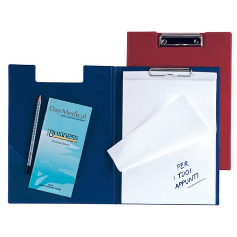 Portablocco doppio con molla Sei Rota Superblock D 21×29,7 cm rosso 29342212