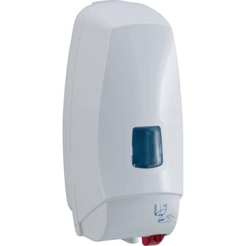 Distrib. elettronico detergenti liquidi cm 12,5x13x27,5 Hylab in ABS capacità 1000 ml bianco  5008B/TOE