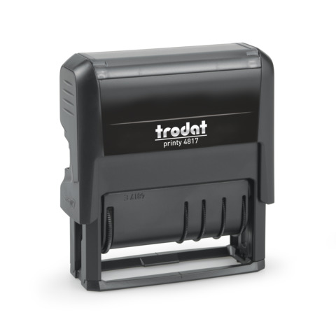 Timbro polinome – datario Trodat Printy 4.0 – 4817 in plastica nero – 217009