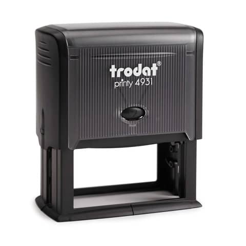 Timbro autoinchiostrante Trodat PRINTY 4931 in plastica 70×30 mm nero 45196