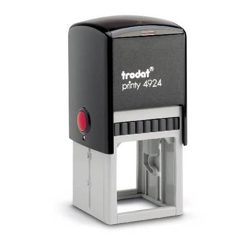 Timbro autoinchiostrante Trodat PRINTY 4924 in plastica 40×40 mm nero 176685