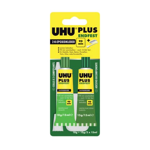 Colla bicomponente Uhu Plus Endfest 2×15 ml 7000068