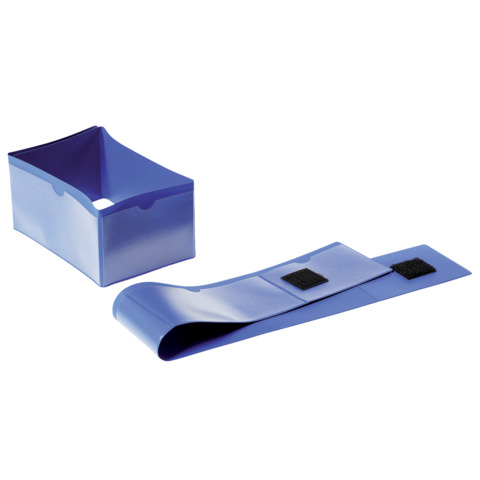 Buste a fascia DURABLE per piede pallet plastica blu scuro 145 x 65 mm conf. 50 – 172407