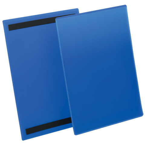 Tasche per identificazione Durable con bande magnetiche blu f.to esterno mm. 223×313- inserto A4 vert. cf. 50- 174407
