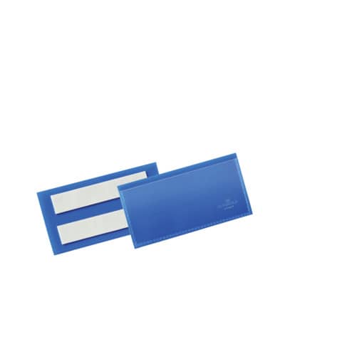 Tasche per identificazione Durable con bande adesive blu f.to esterno mm. 223x 163×1,7- inserto A5 orizz. cf 50- 179507