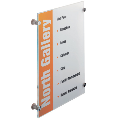 Targa DURABLE CRYSTAL SIGN acrilico trasparente 297×420 mm 482619
