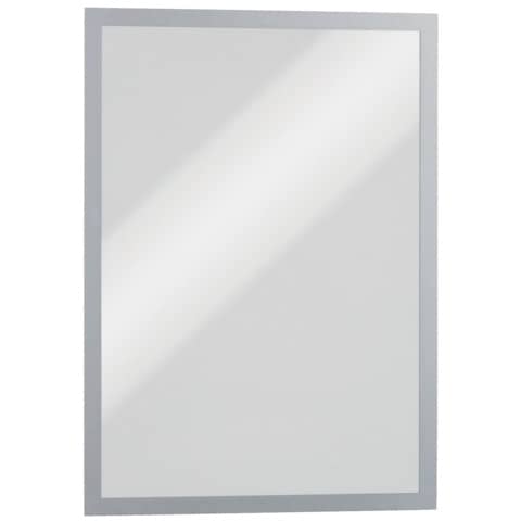Cornici con pannello magnetico DURABLE DURAFRAME® MAGNETIC A3 PVC rigido argento met. 323x446mm conf. 5 – 486823