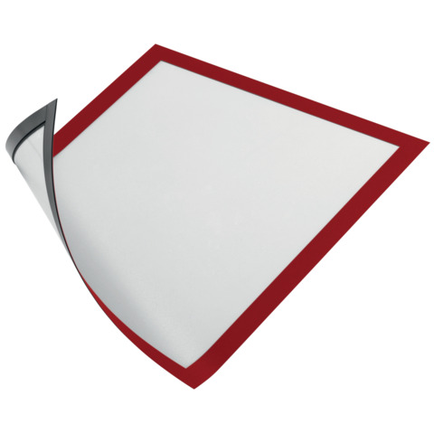 Cornici con pannello magnetico DURABLE DURAFRAME® MAGNETIC A4 PPL rigido rosso 236×323 mm  conf. 5 – 486903