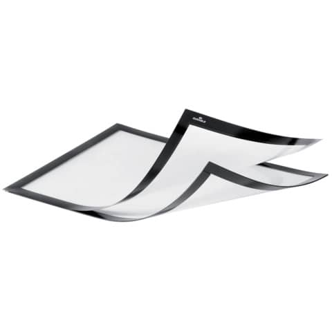 Cornici con pannello magnetico DURABLE DURAFRAME® MAGNETIC PLUS PPL A4 nero 236x323mm  conf. 2 – 498501