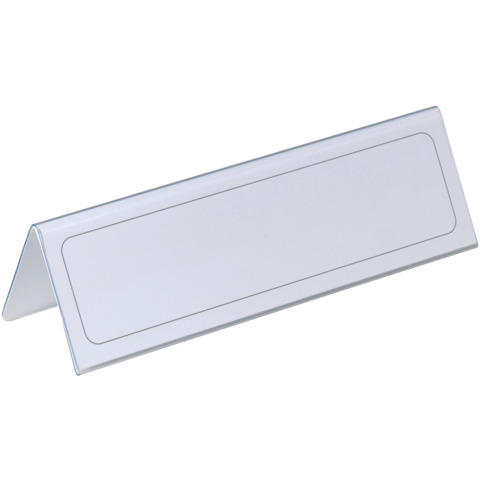 Portanomi DURABLE da tavolo polietilene trasparente inserto 61/122 x 210 mm conf. 25 – 805219