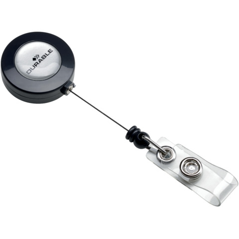 Accessori per portanomi e portabadge DURABLE chiocciole YO-YO rotonda in plastica  conf. 10 – 815258