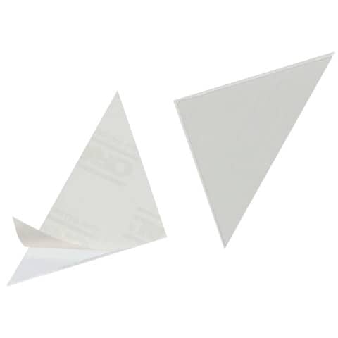 Tasche adesive DURABLE CORNERFIX® triangolari polipropilene trasparente 75x75mm  conf. 100 – 828119
