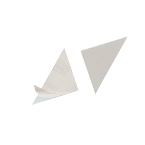 Tasche adesive DURABLE CORNERFIX® triangolari polipropilene trasparente 175x175mm  conf. 100 – 828319