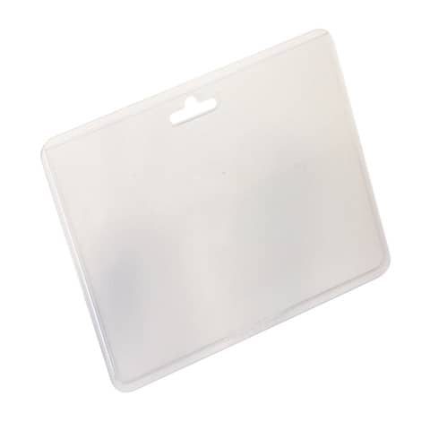 Portanomi Durable tasca chiusa orizzontale pvc alto spessore traspar. inserto 60x90mm cf. 100 – 999110825