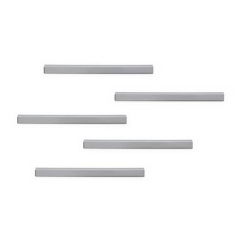 Clip adesive DURABLE DURAFIX® RAIL argento metallizzato 210x17mm conf. 5 – 470623