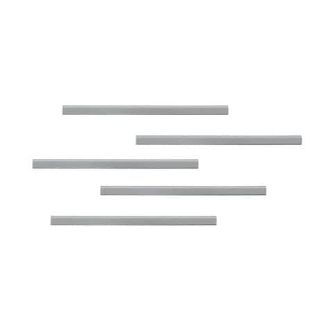 Clip adesive DURABLE DURAFIX® RAIL argento metallizzato 297x17mm conf. 5 – 470723