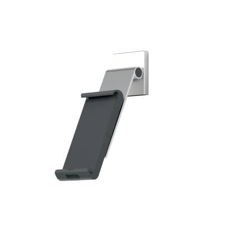 Porta tablet da muro DURABLE con braccio ad angolazione variabile argento metallizzato 8,5x5x18cm – 893523