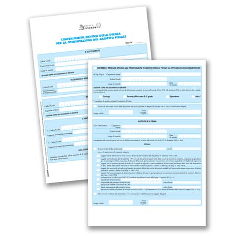 Cassetto fiscale Semper conferimento/delega consultazione – modulo continuo – 851118CS0