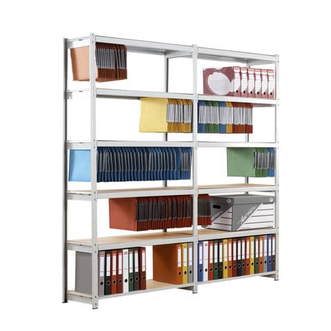 Modulo aggiuntivo scaffalatura Paperflow RANG’ECO SF fisso 100x37x195 cm grigio – K652132