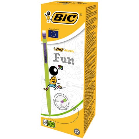Portamine BIC Matic Fun 0,7 mm HB assortiti scatola da 12 – 8209602