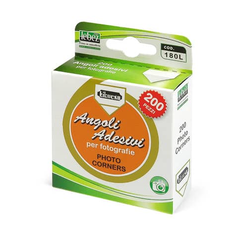 Angolini per album foto Lebez 1,8×2 cm  Dispenser da 200 pezzi – 180L