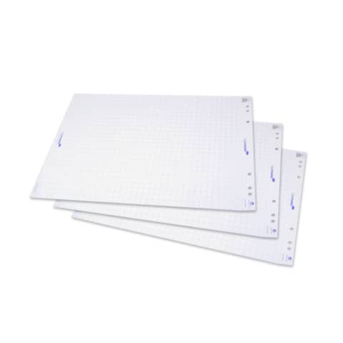 Blocco di carta per lavagna Legamaster 20 fogli 65×98 cm bianco quadrettato conf. 5 rotoli – L-1565 00