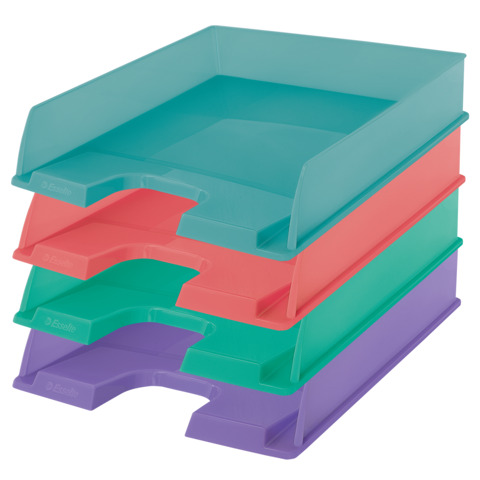 Vaschetta portacorrispondenza Esselte Colour’Breeze A4 in polistirolo – colori assortiti – 626276