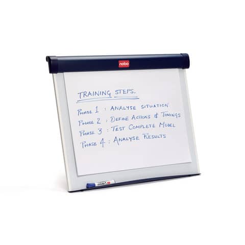Portablocco a cavalletto Nobo Barracuda da scrivania 75×65,5 cm – blu 1902267