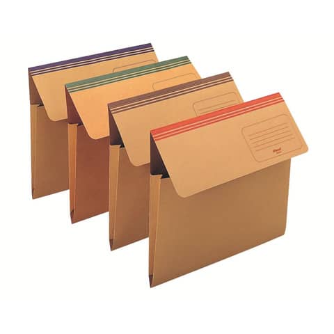 Cartelline a busta King Mec Dixie Mec con soffietto da 4 cm assortiti – 33,7×26,2 cm conf. da 20 pezzi – 29955