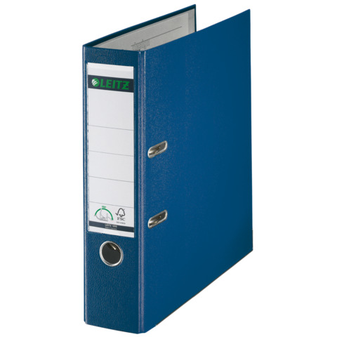 Registratore senza custodia Leitz 180° commerciale dorso 8 cm cartone rivestito in polipropilene blu – 10105035