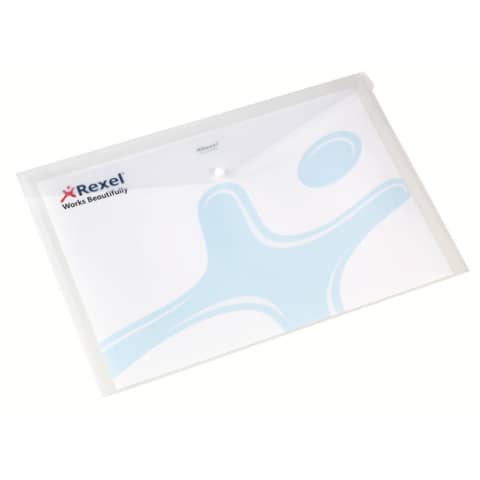 Buste trasparenti con bottone Rexel Ice 32,3×45,8 cm A3 conf. da 5 – 16131WH