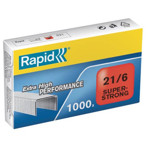 Punti metallici Rapid Super Strong 21/6  conf. da 1000 – 24867700