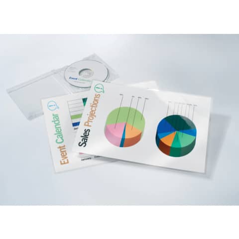 Pouches per plastificatrici a caldo GBC 2×175 µm finitura lucida A4 21,6×30,3 cm – Conf. 100 pezzi – 3200724