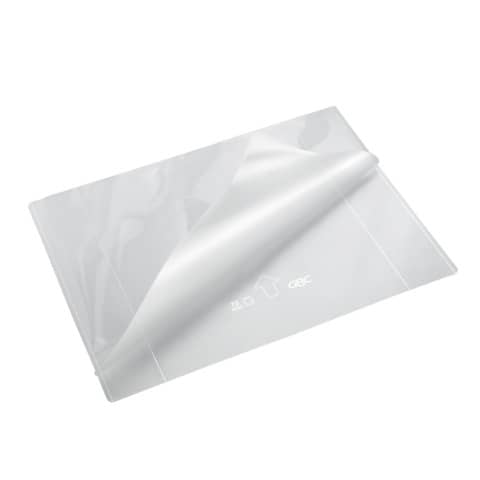 Pouches per plastificatrici a caldo GBC 2×75 µm finitura lucida A4 30,3×21,6 cm orizz. HighSpeed – Cf. 100 pz – 3747347