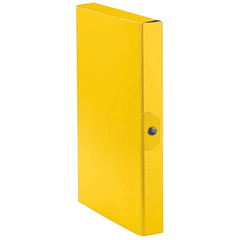Cartelle portaprogetti Esselte C24 EUROBOX dorso 4 cm presspan biverniciato giallo – 390324090