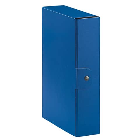 Cartelle portaprogetti Esselte C28 EUROBOX dorso 8 cm presspan biverniciato blu  – 390328050