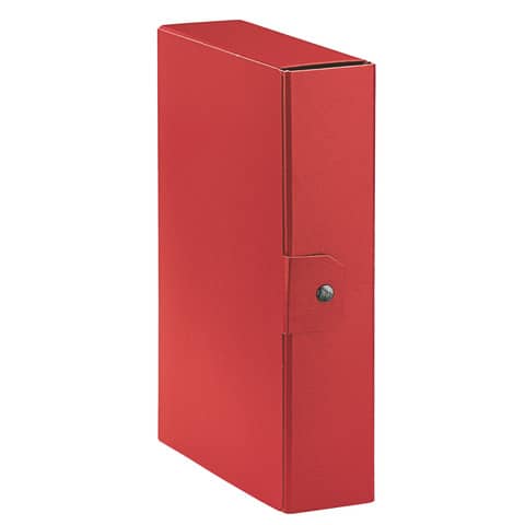 Cartelle portaprogetti Esselte C28 EUROBOX dorso 8 cm presspan biverniciato rosso – 390328160