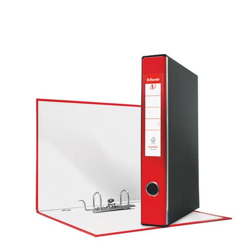Registratore con custodia Esselte G52 EUROFILE commerciale dorso 5 cm cartone rivestito in PP rosso – 390752160