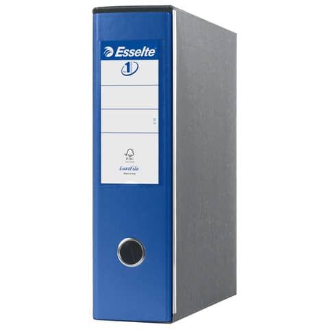 Registratori con custodia Esselte G53 Eurofile commerciale Dorso 8 cm cartone rivestito in PP blu – 390753050