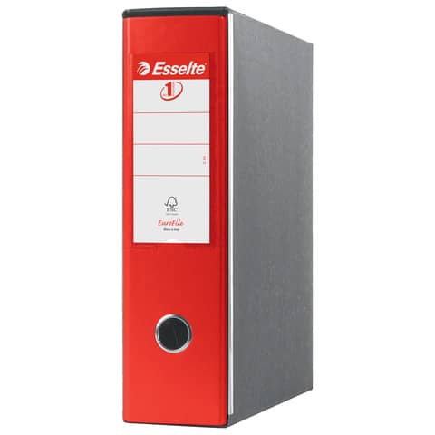 Registratore con custodia Esselte G53 Eurofile commerciale Dorso 8 cm cartone rivestito in PP rosso – 390753160