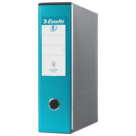 Registratori con custodia Esselte G53 Eurofile commerciale Dorso 8 cm cartone rivestito in PP turchese – 390753800
