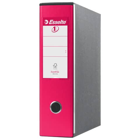 Registratori con custodia Esselte G53 Eurofile commerciale Dorso 8 cm cartone rivestito in PP fucsia – 390753900