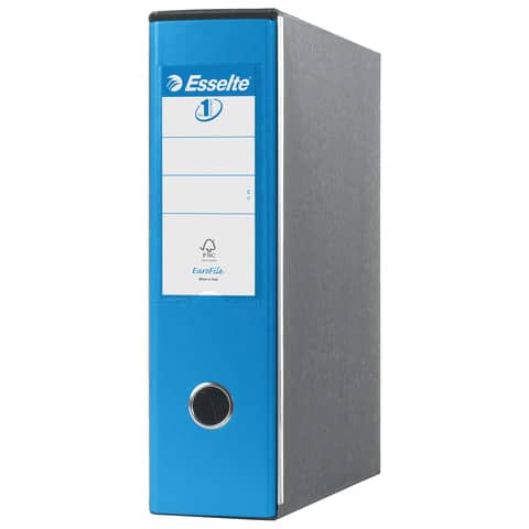 Registratori con custodia Esselte G53 Eurofile commerciale Dorso 8 cm cartone rivestito in PP blu vivida – 390753910