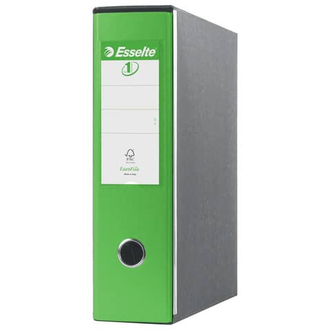 Registratori con custodia Esselte G53 Eurofile commerciale Dorso 8 cm cartone rivestito in PP verde vivida – 390753940