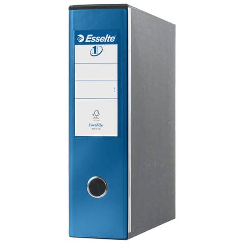 Registratori con custodia Esselte G53 Eurofile commerciale Dorso 8 cm cartone rivestito PP blu metallizz. – 390753960